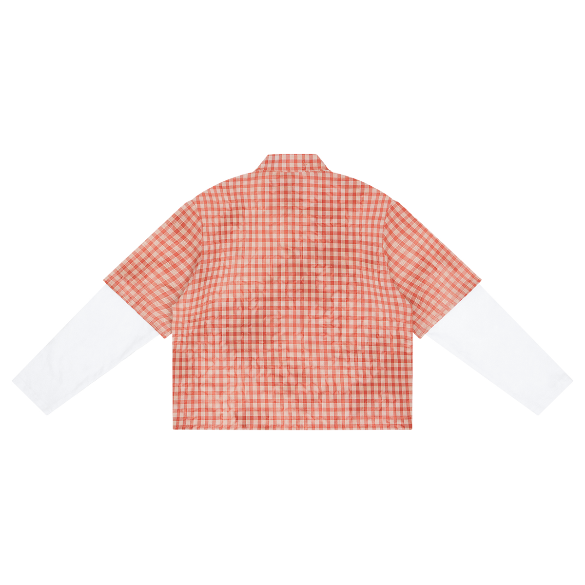 Unisex Vintage Wash Plaid Short Sleeve Shirt