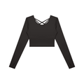 Women's Cropped Long Sleeve Yoga T-Shirt