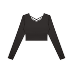 Women's Cropped Long Sleeve Yoga T-Shirt