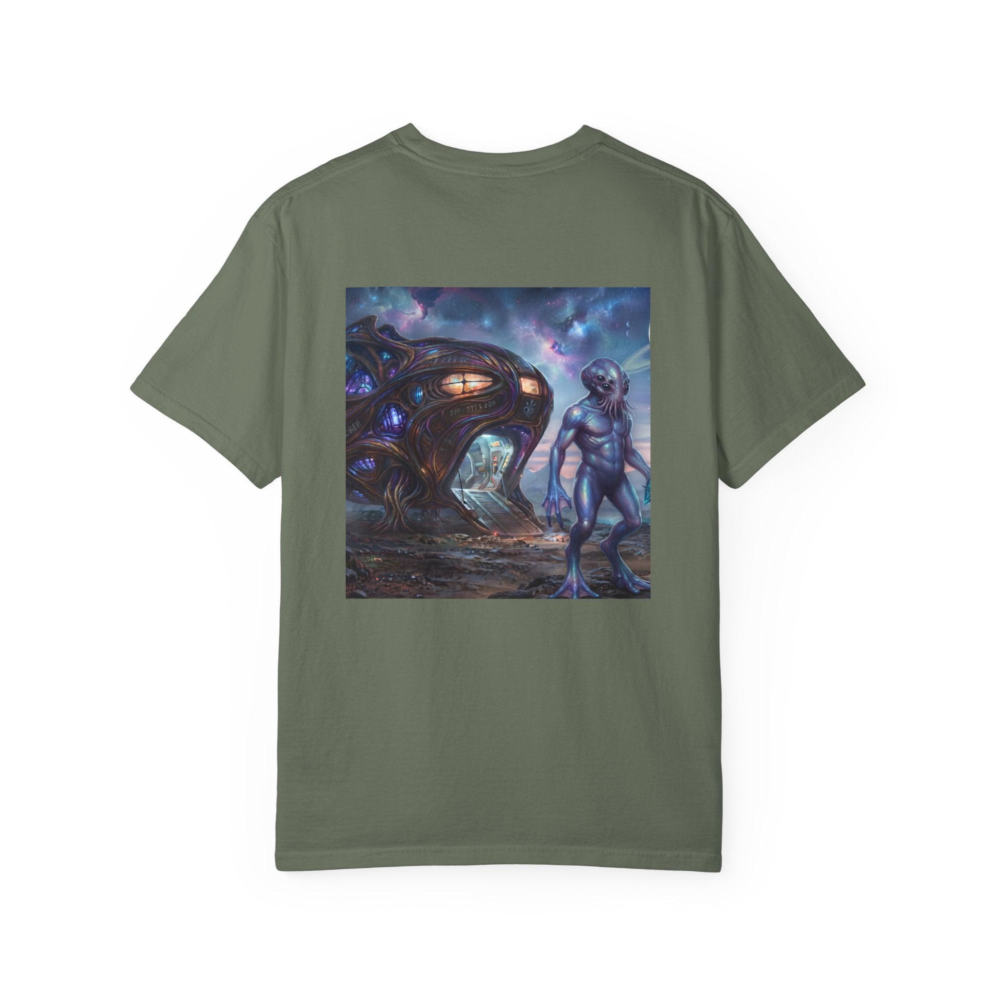 T-shirt Rencontre Extraterrestre — T-shirt Art Cosmique de Science-Fiction