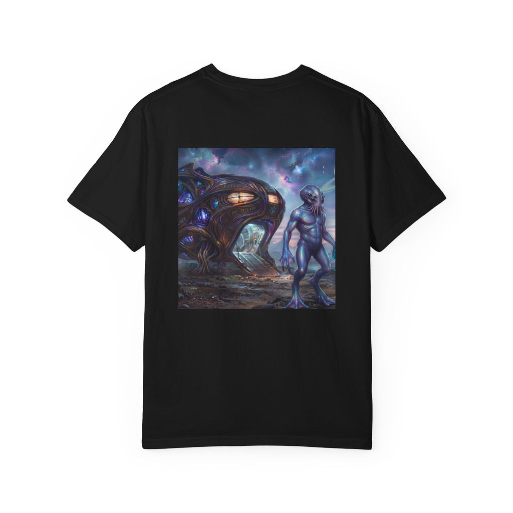 T-shirt Rencontre Extraterrestre — T-shirt Art Cosmique de Science-Fiction