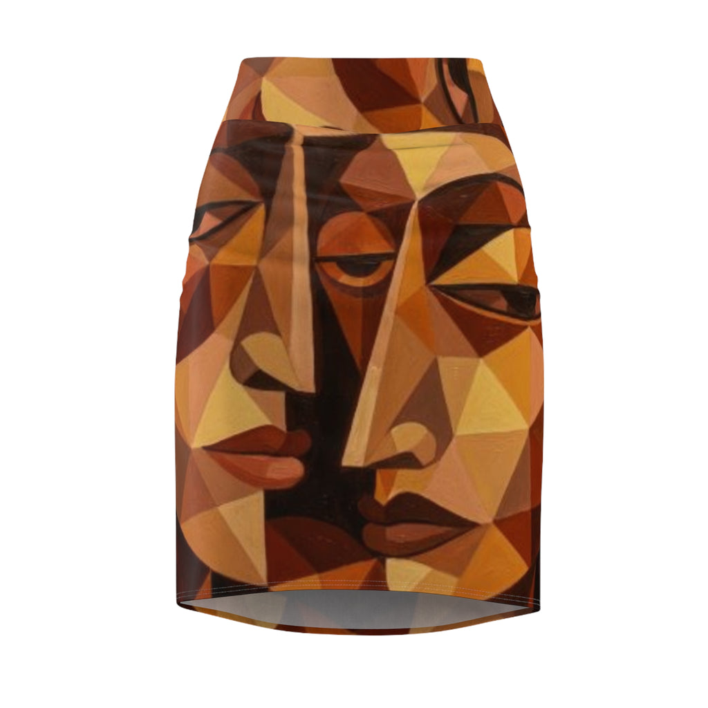 Geometric Pencil Skirt | Abstract | "No More Stolen Sisters" Series #mmiwg