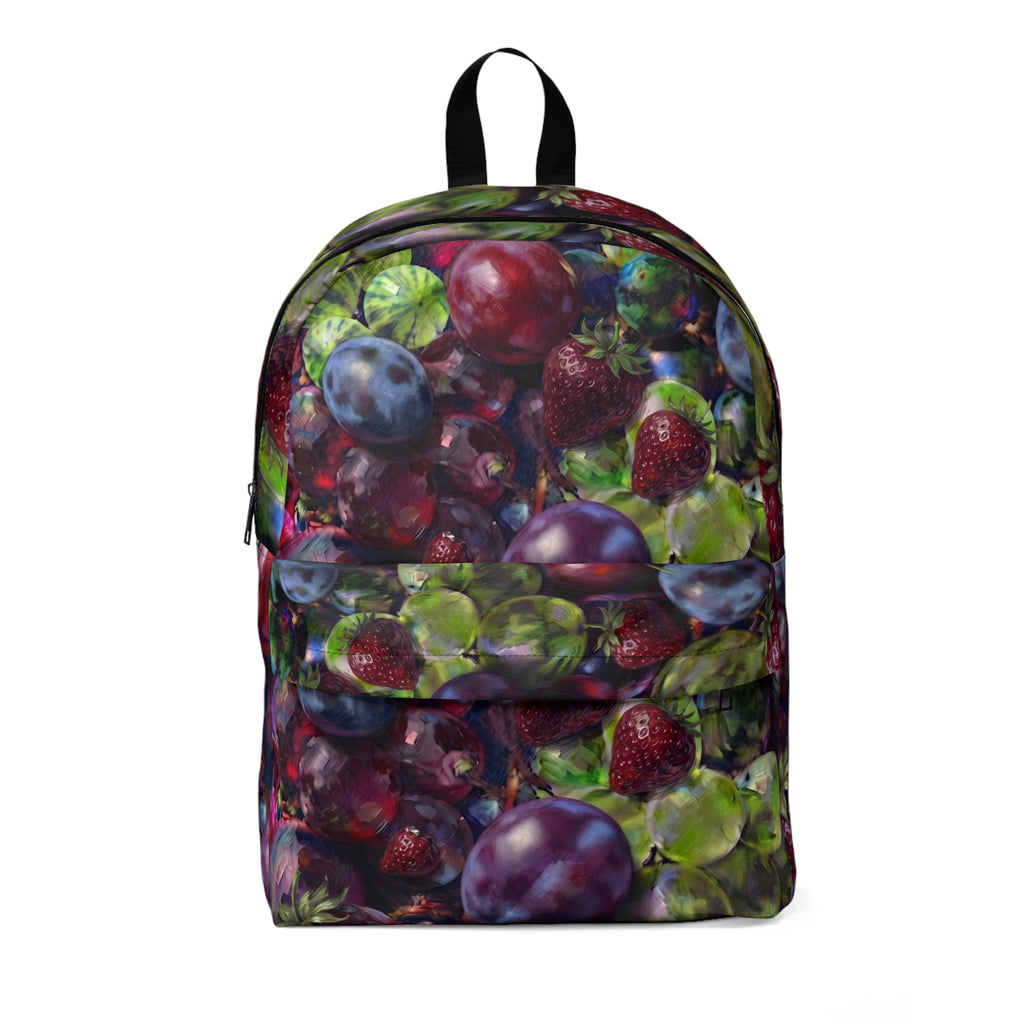 Sac à dos Explosion de Baies – Sac d'école et de voyage à motif de fruits