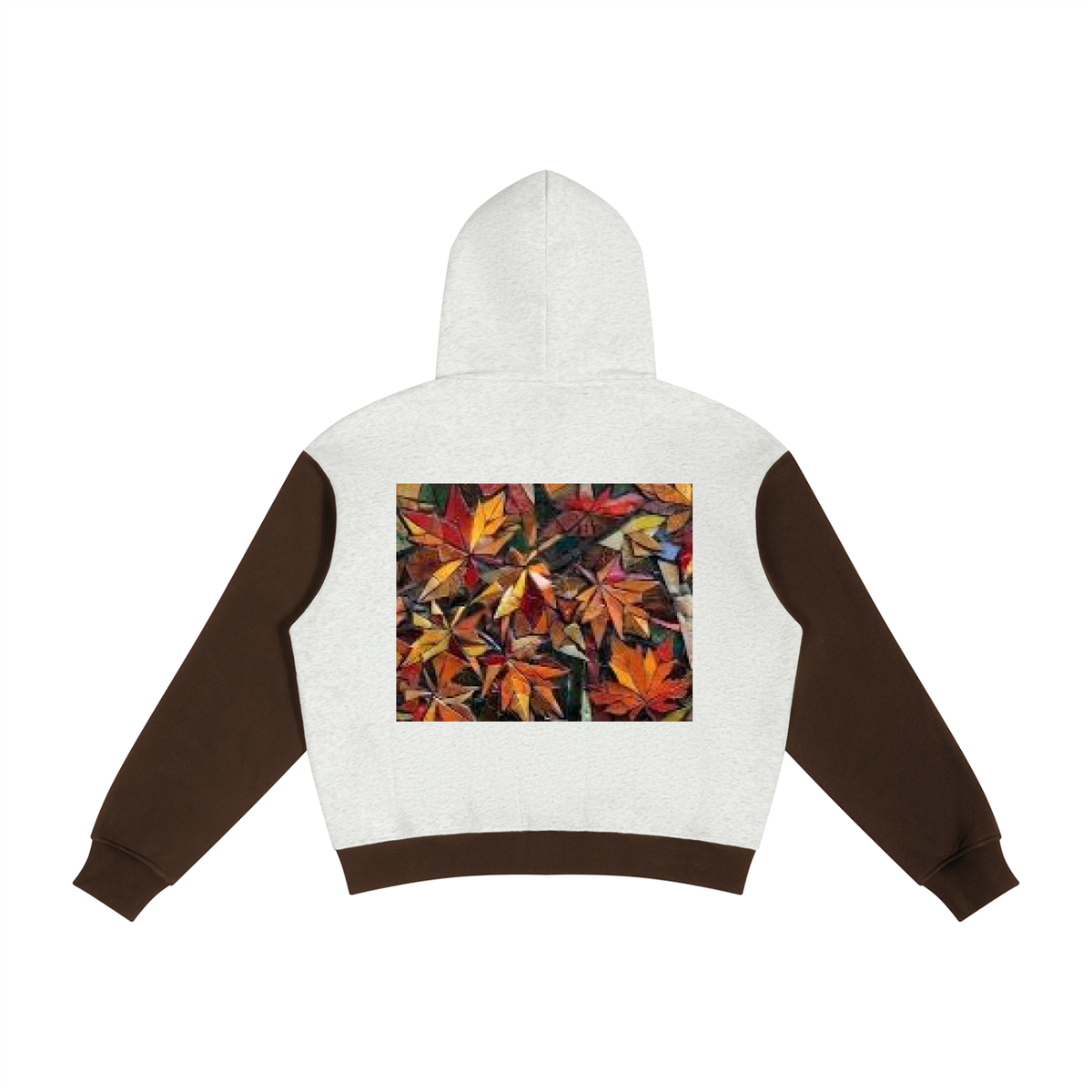 Unisex Color Block Fleece Full Zip Hoodie