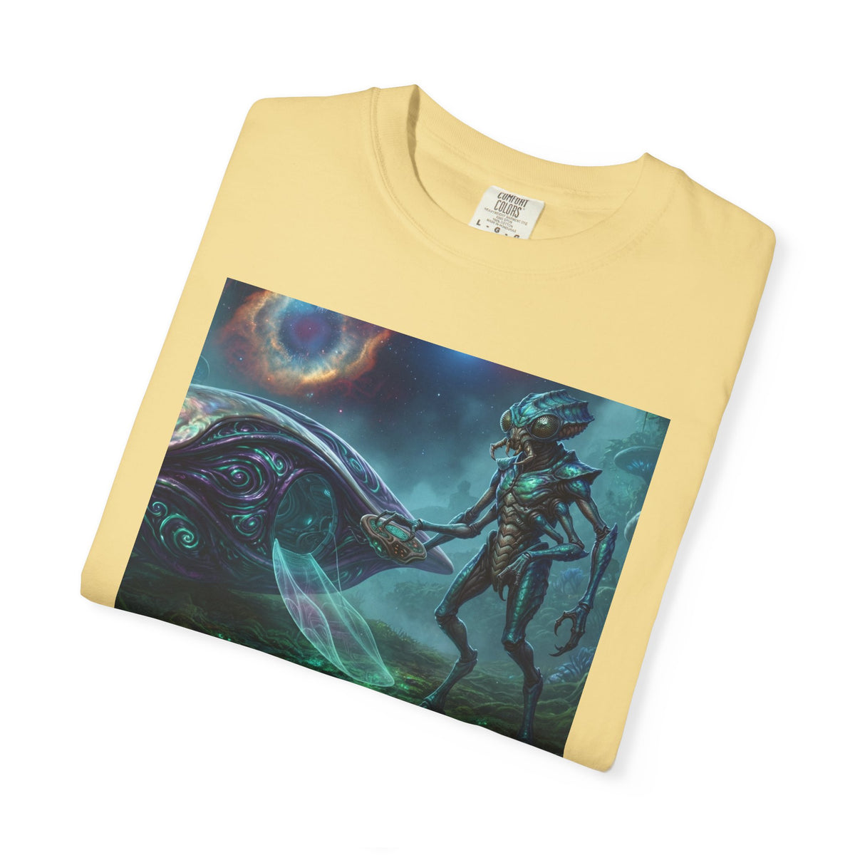 T-shirt Rencontre Extraterrestre — T-shirt Art Cosmique de Science-Fiction