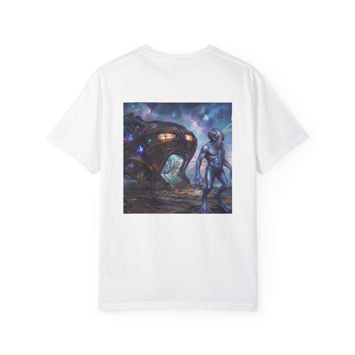 Alien Encounter T-Shirt — Cosmic Sci‑Fi Art Tee