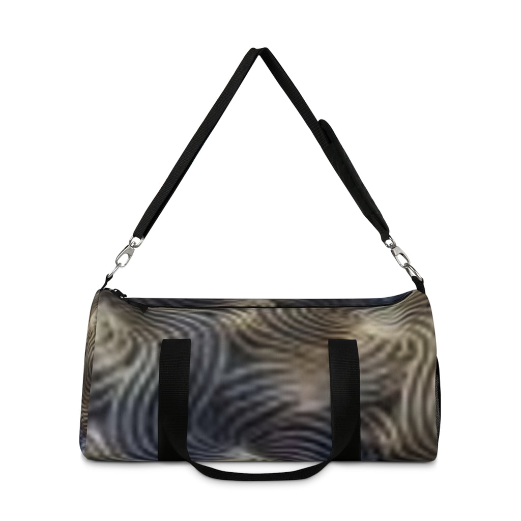 Abstract Swirl Duffel Bag — Watercolor Wave Travel Gym Bag
