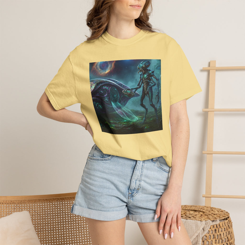 T-shirt Rencontre Extraterrestre — T-shirt Art Cosmique de Science-Fiction