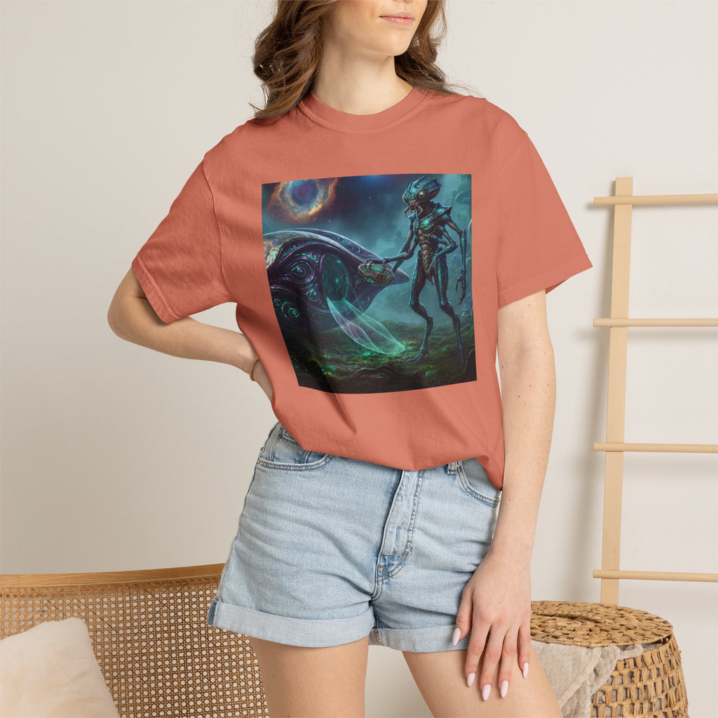 T-shirt Rencontre Extraterrestre — T-shirt Art Cosmique de Science-Fiction