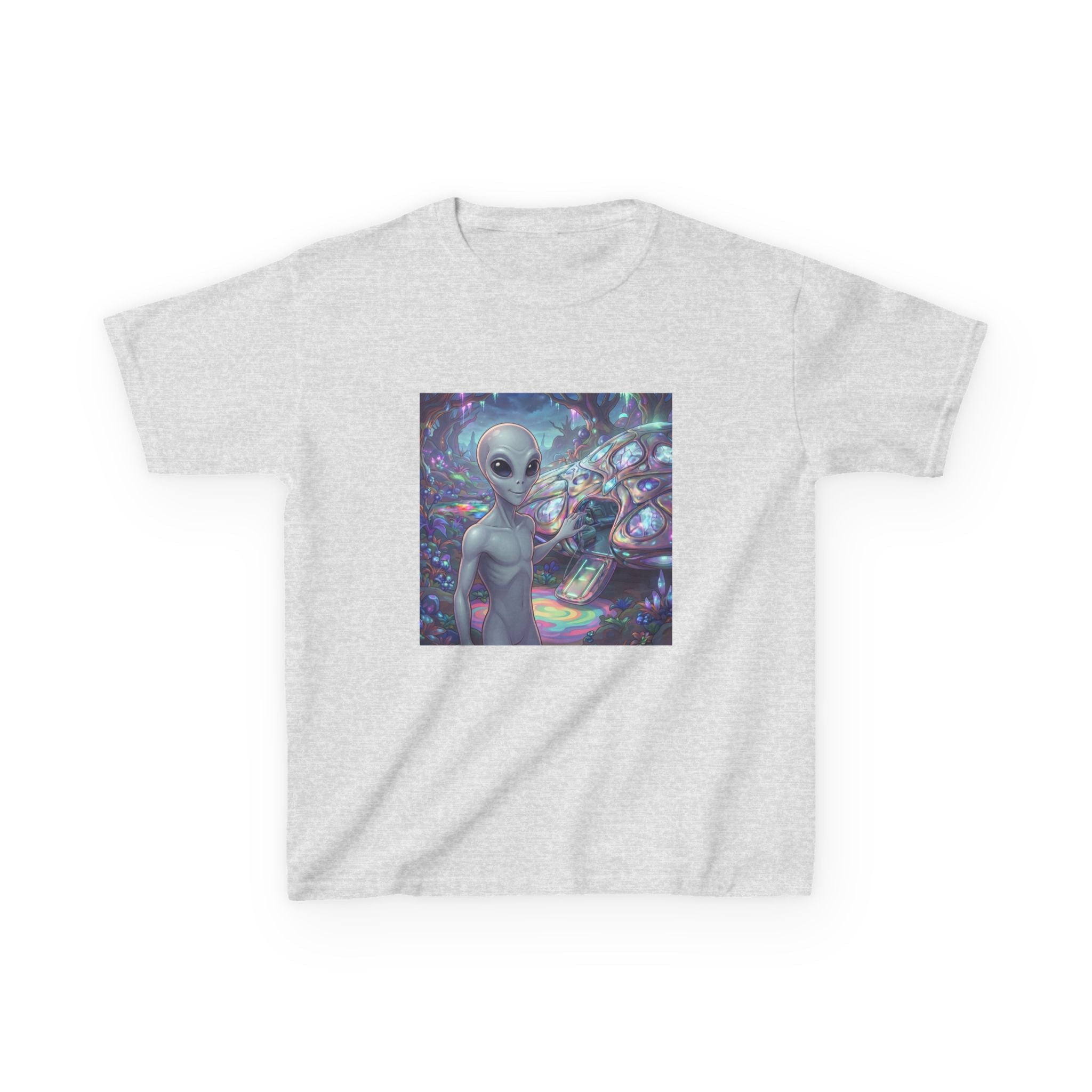 Kids Alien Space Tee — Cute Cosmic Extraterrestrial Graphic Shirt