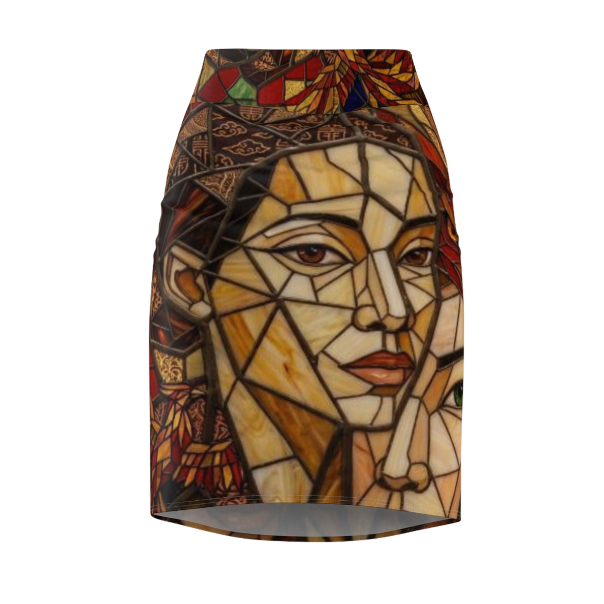 Mosaic Pencil Skirt | Abstract Pattern |  "No More Stolen Sisters" Series #mmiwg