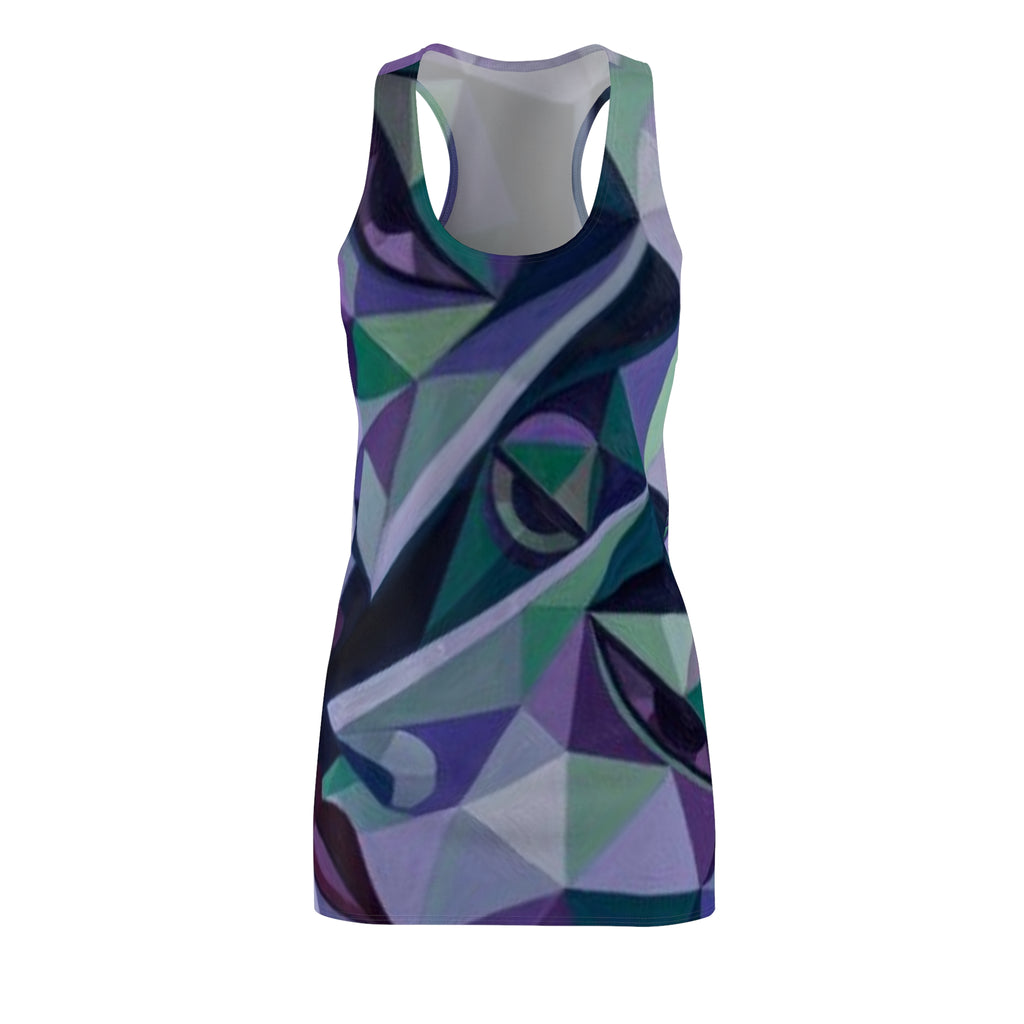 Geometric Abstract Racerback Dress | Print No More Stolen Sisters Series #mmiwg