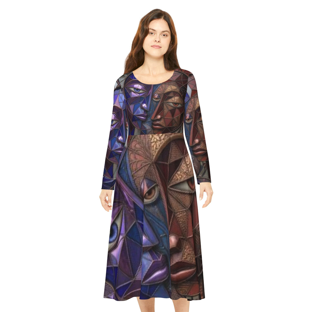 Women's Dress | Long Sleeve Dance Dress | "No More Stolen Sisters" Series #mmiwg