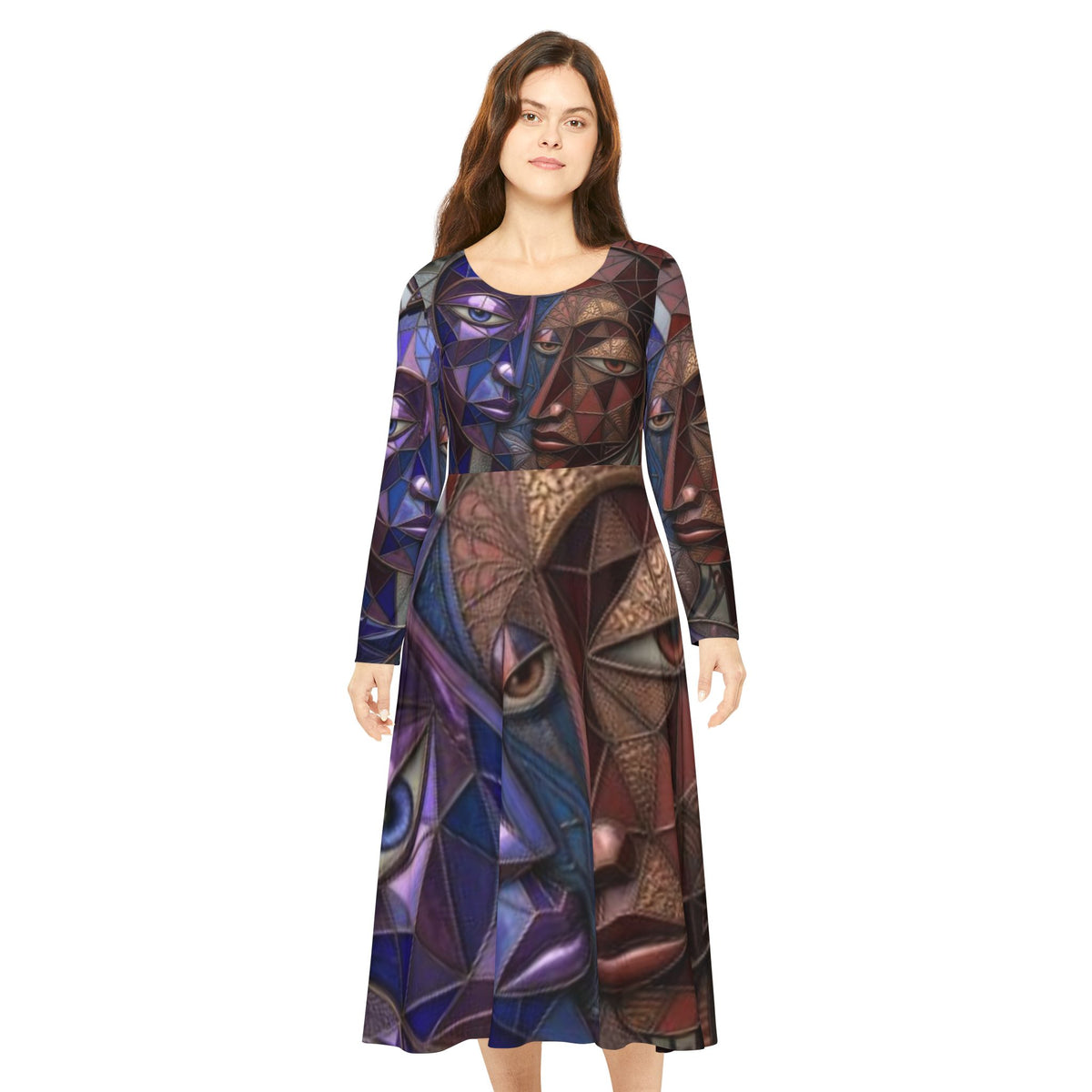 Women's Dress | Long Sleeve Dance Dress | "No More Stolen Sisters" Series #mmiwg