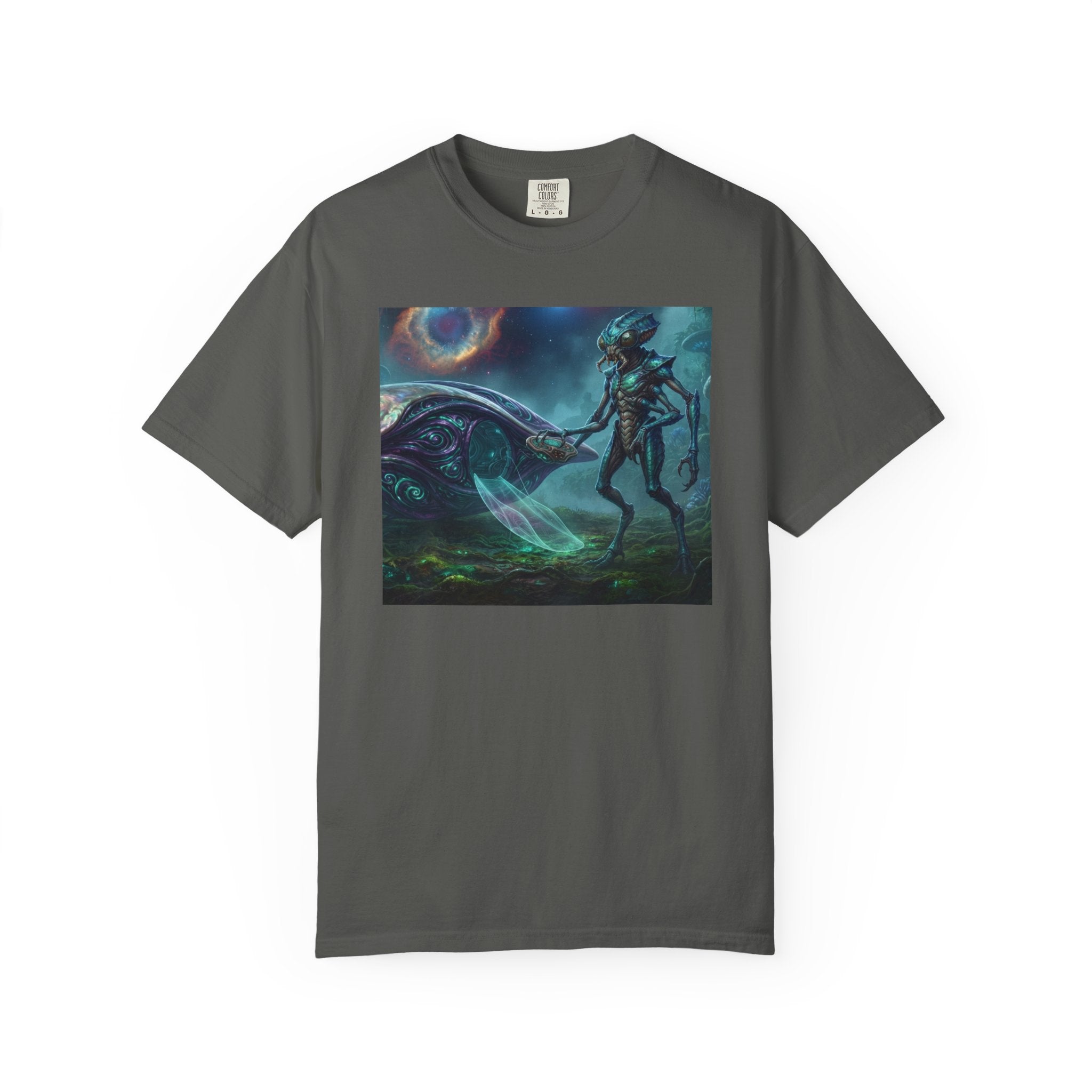 Alien Encounter T-Shirt — Cosmic Sci‑Fi Art Tee