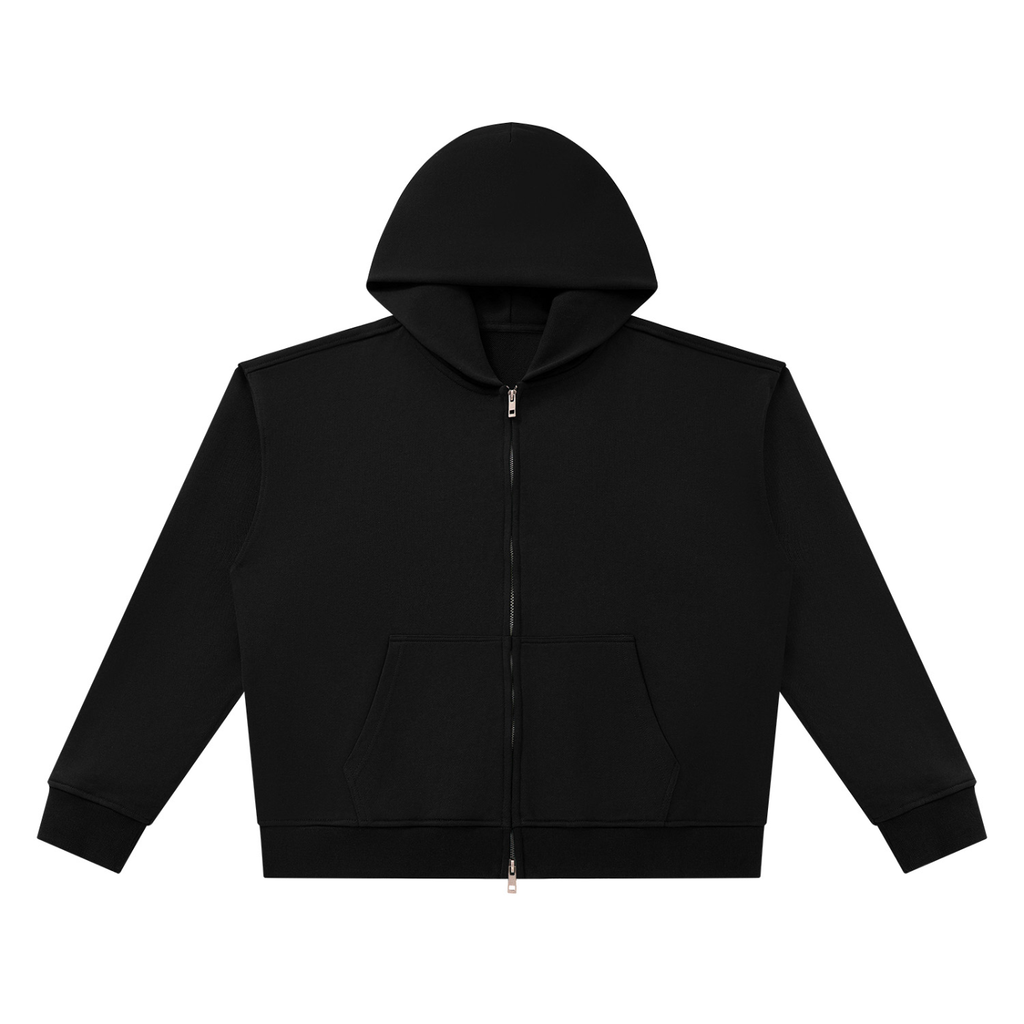 Unisex Heavyweight Full Zip Boxy Hoodie