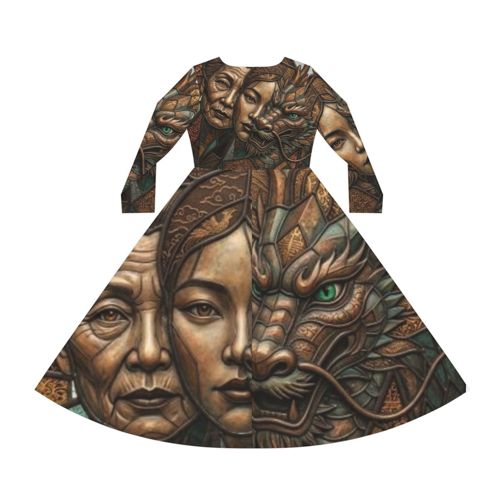 Women's Asian Mythical Dress | "No More Stolen Sisters" Series #mmiwg Collection