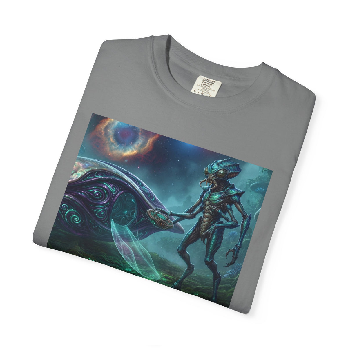 T-shirt Rencontre Extraterrestre — T-shirt Art Cosmique de Science-Fiction