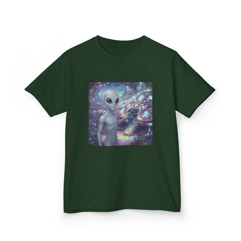 Kids Alien Space Tee — Cute Cosmic Extraterrestrial Graphic Shirt
