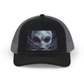 Alien Face Snapback Trucker Cap — Sci‑Fi Extraterrestrial Graphic Hat
