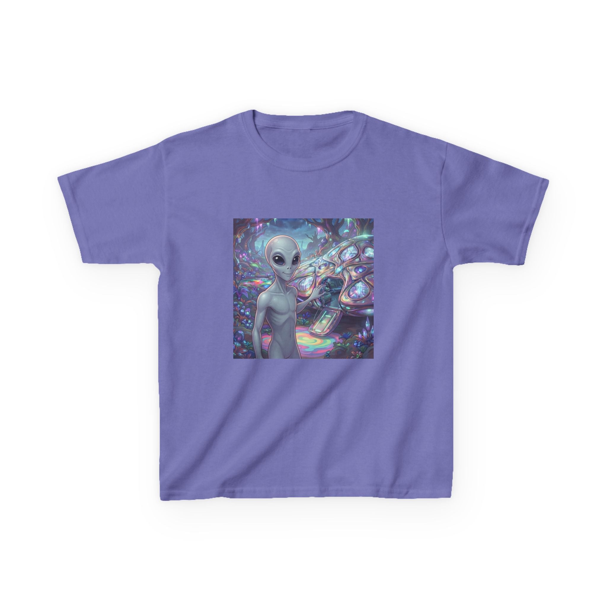 Kids Alien Space Tee — Cute Cosmic Extraterrestrial Graphic Shirt