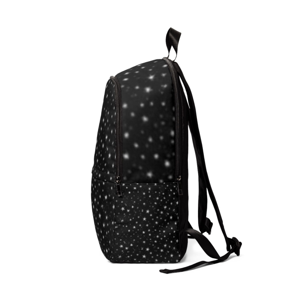 Starry Night Black Fabric Backpack – Galaxy Print School & Travel Backpack