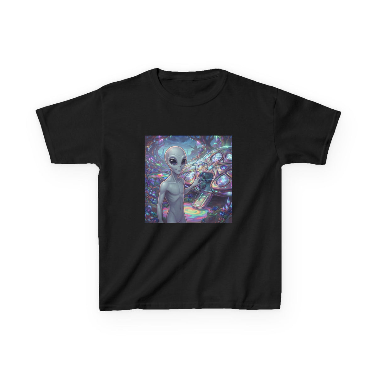 Kids Alien Space Tee — Cute Cosmic Extraterrestrial Graphic Shirt