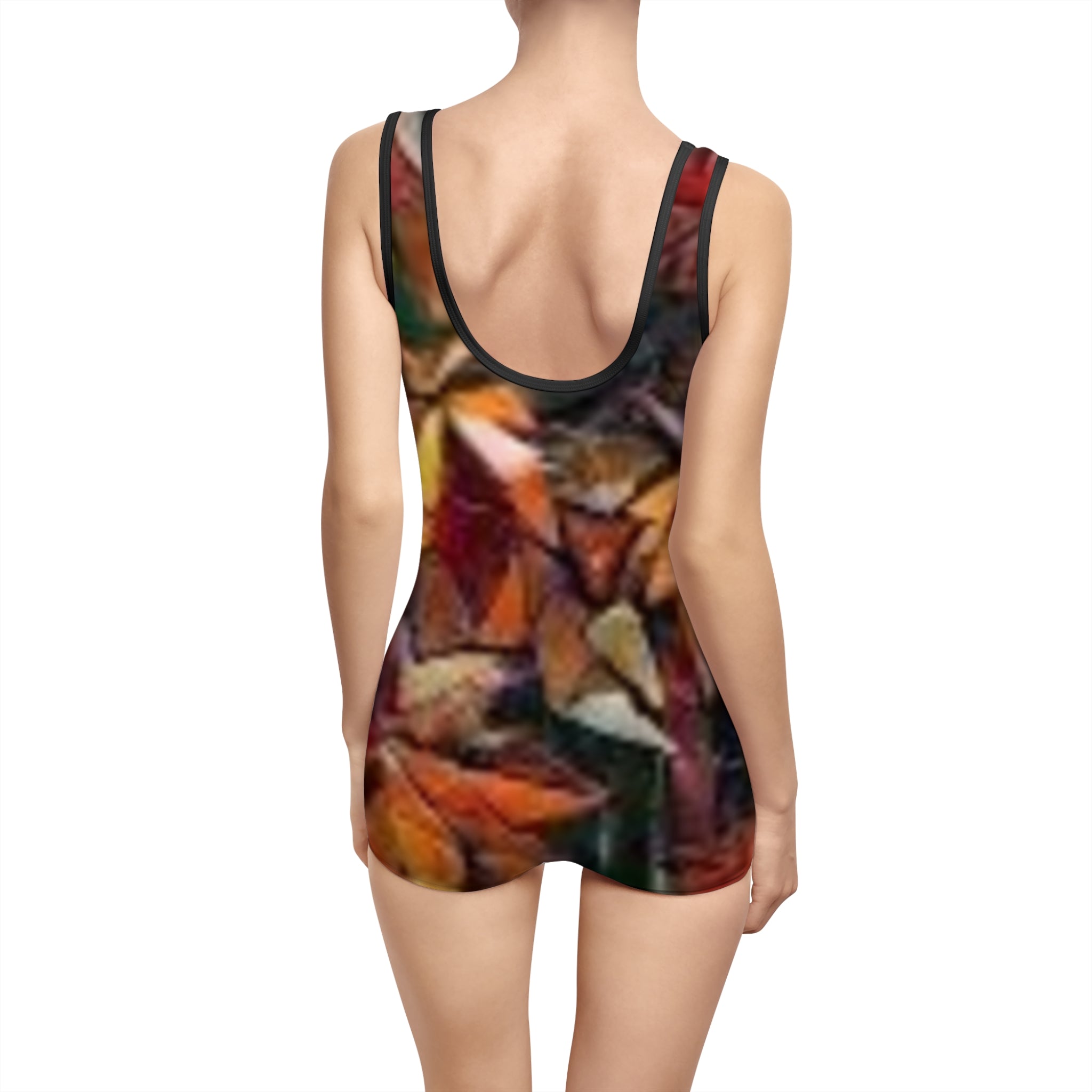 Vintage Autumn Leaves Swimsuit