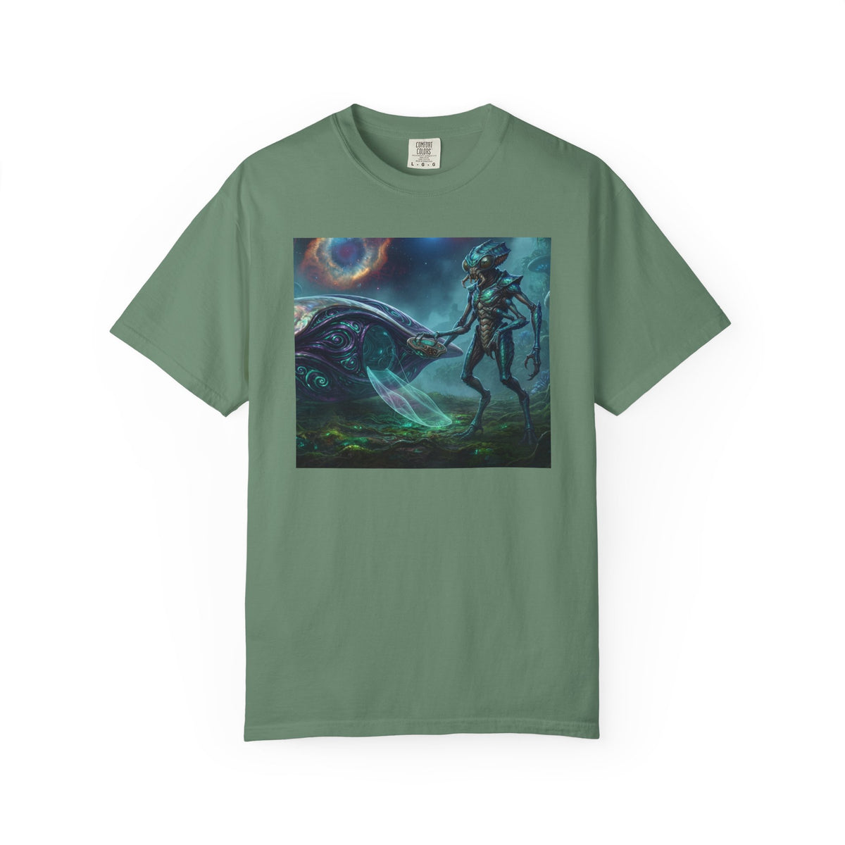 Alien Encounter T-Shirt — Cosmic Sci‑Fi Art Tee