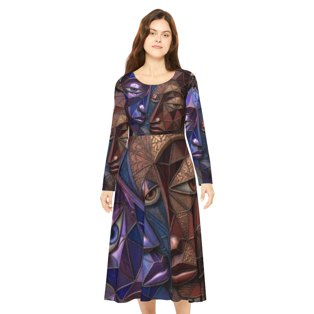 Women's Dress | Long Sleeve Dance Dress | "No More Stolen Sisters" Series #mmiwg