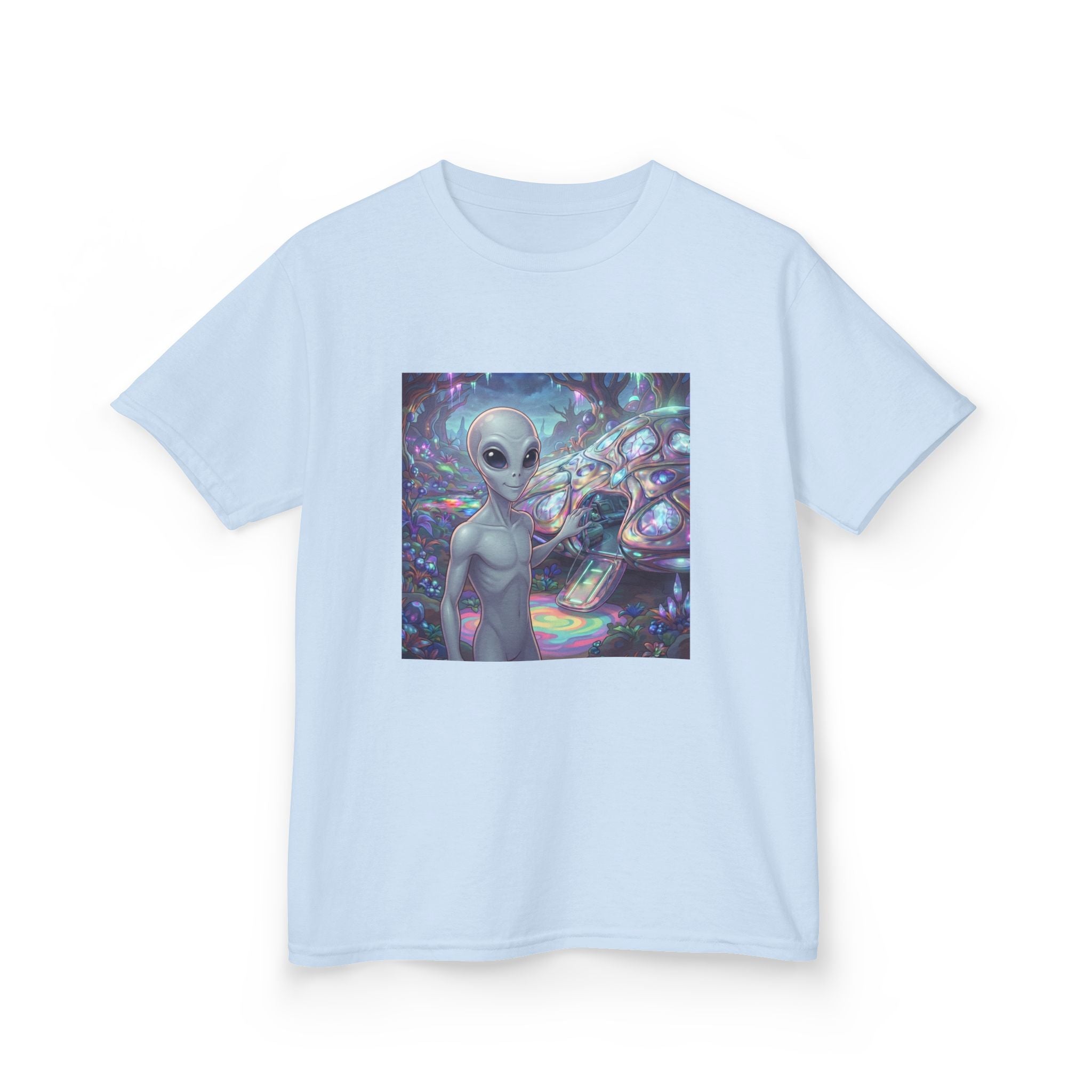 Kids Alien Space Tee — Cute Cosmic Extraterrestrial Graphic Shirt