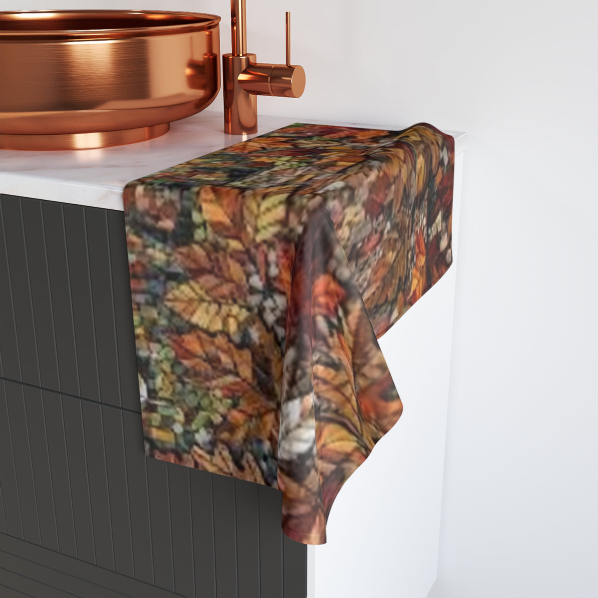 Grapes Artisan Hand Towel — Colorful Vineyard Fruit Kitchen Towel