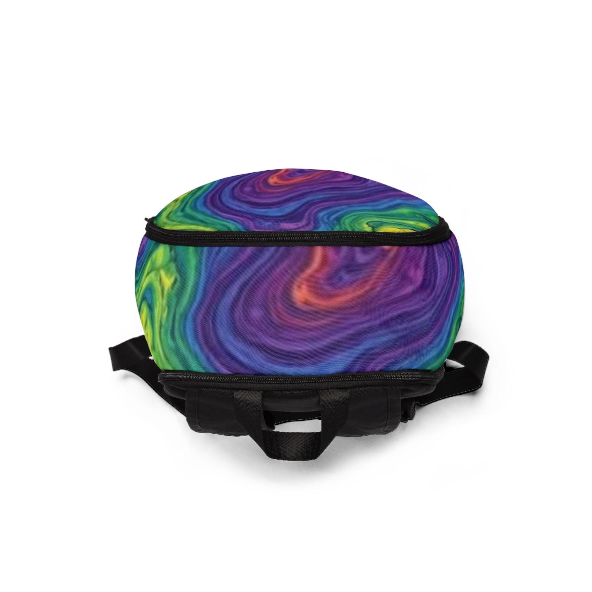 Rainbow Swirl Backpack | Psychedelic Marble Pattern