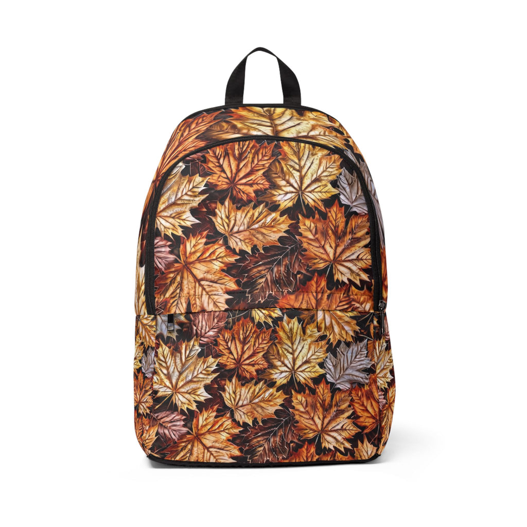 Autumn Maple Leaves Backpack - Fall Leaf Print Fabric Backpack