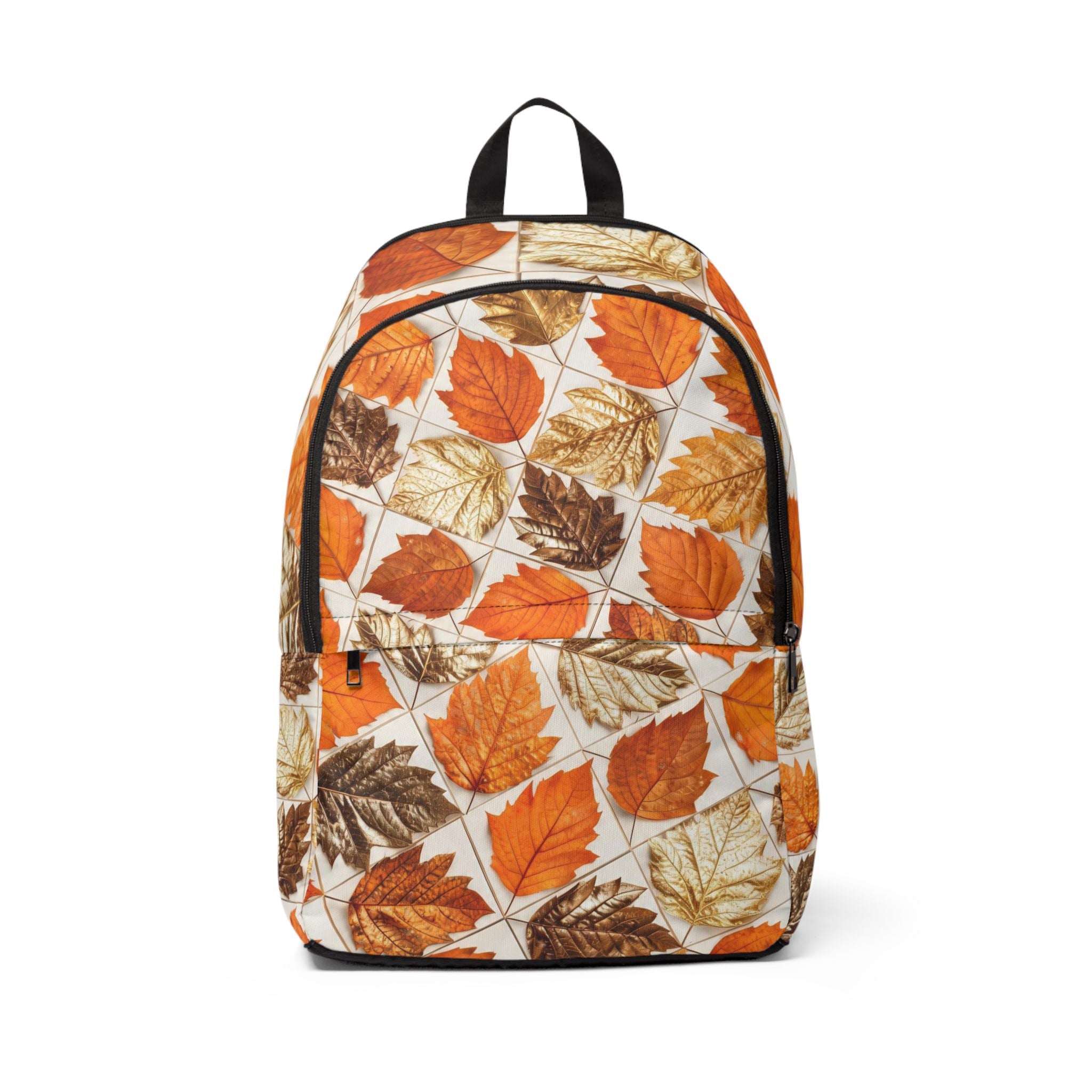 Autumn Leaves Backpack — Fall Leaf Pattern Fabric Backpack