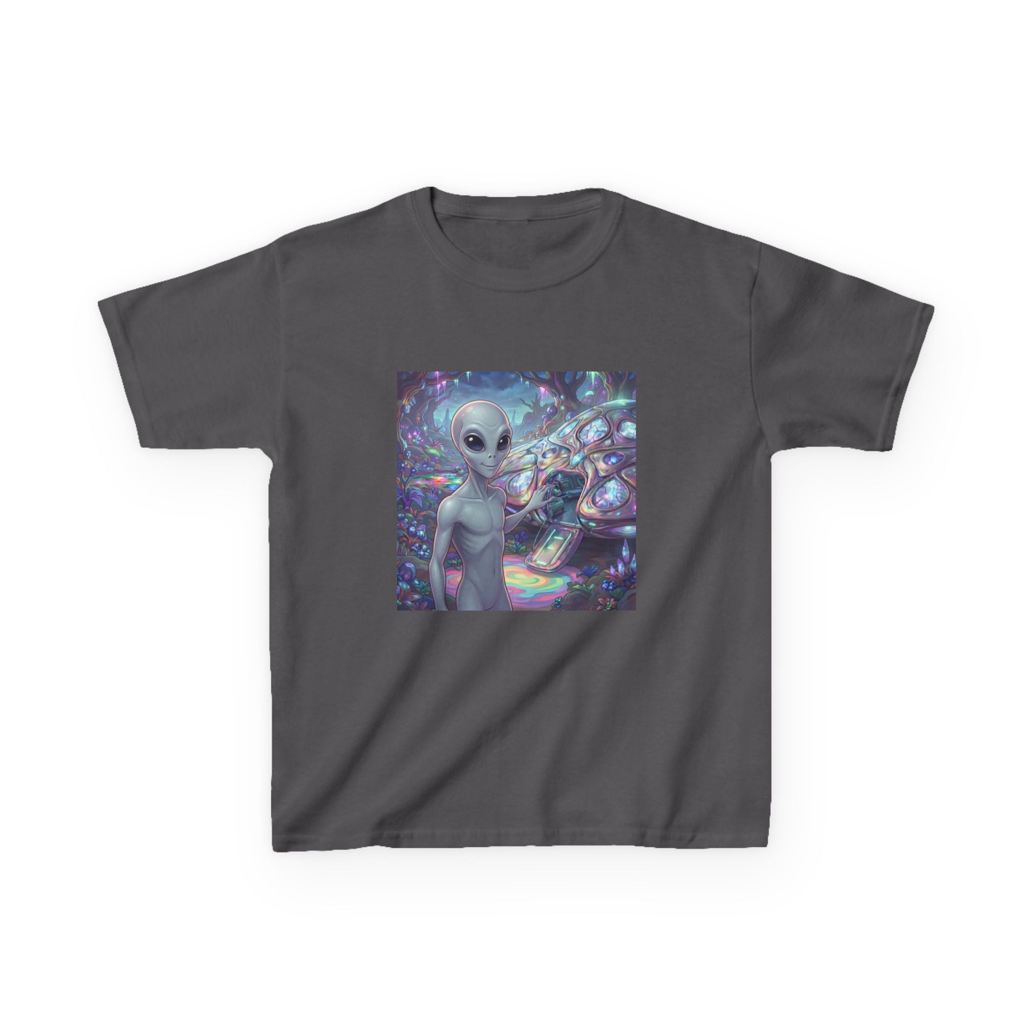Kids Alien Space Tee — Cute Cosmic Extraterrestrial Graphic Shirt
