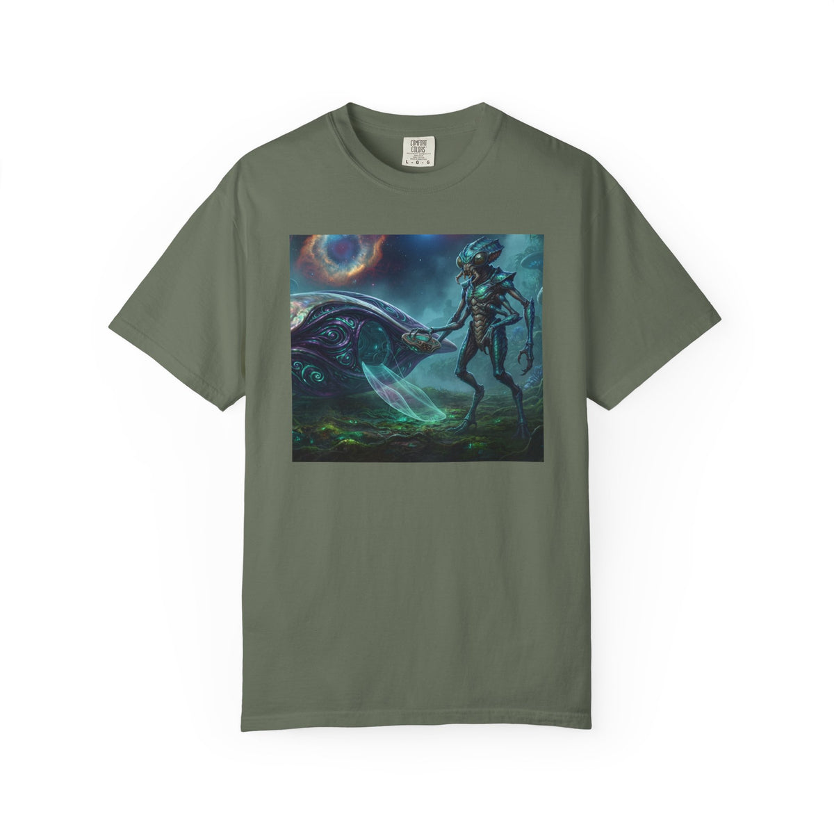 Alien Encounter T-Shirt — Cosmic Sci‑Fi Art Tee