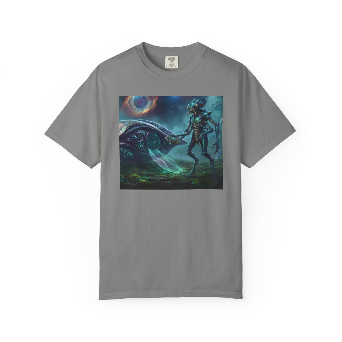 Alien Encounter T-Shirt — Cosmic Sci‑Fi Art Tee