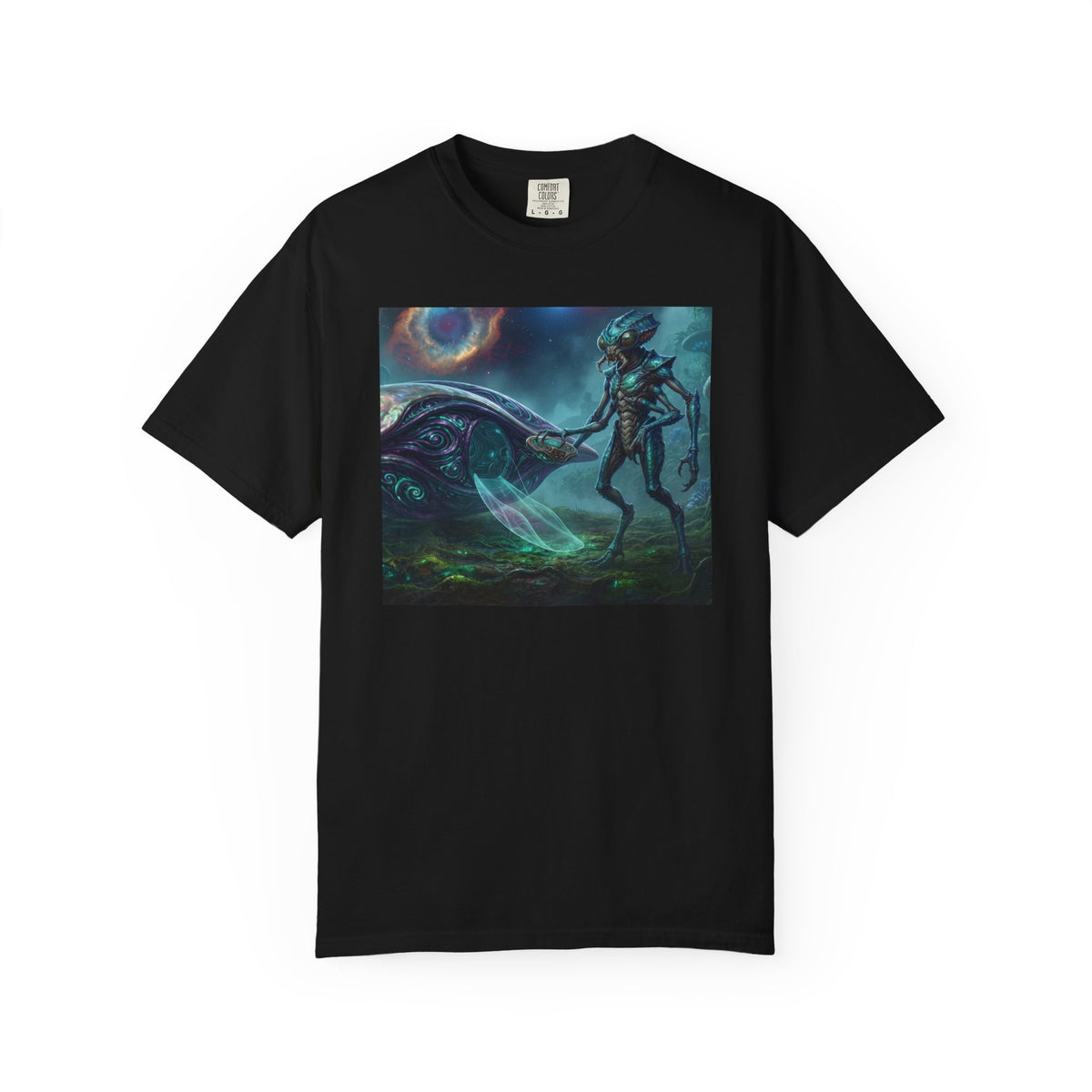 Alien Encounter T-Shirt — Cosmic Sci‑Fi Art Tee