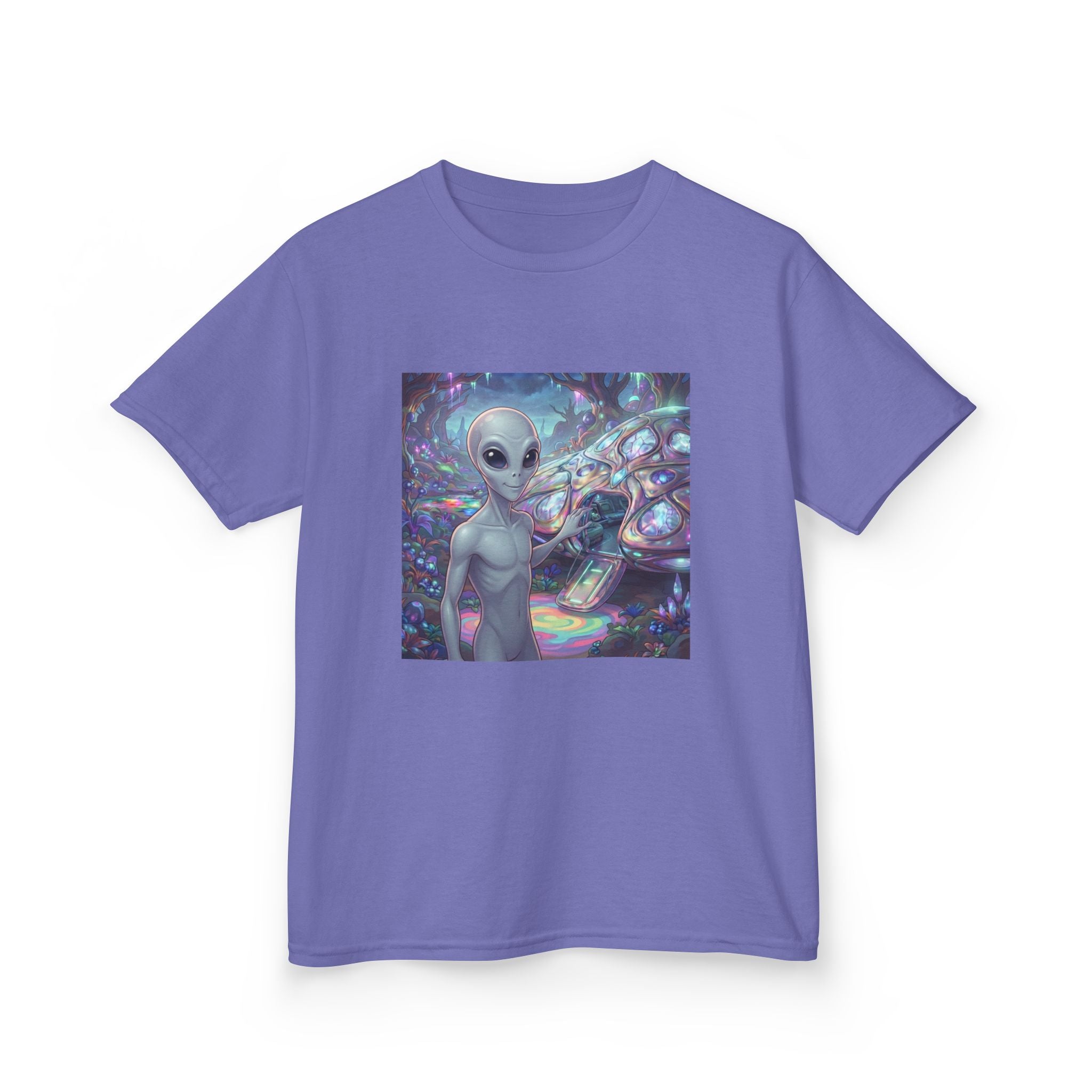Kids Alien Space Tee — Cute Cosmic Extraterrestrial Graphic Shirt