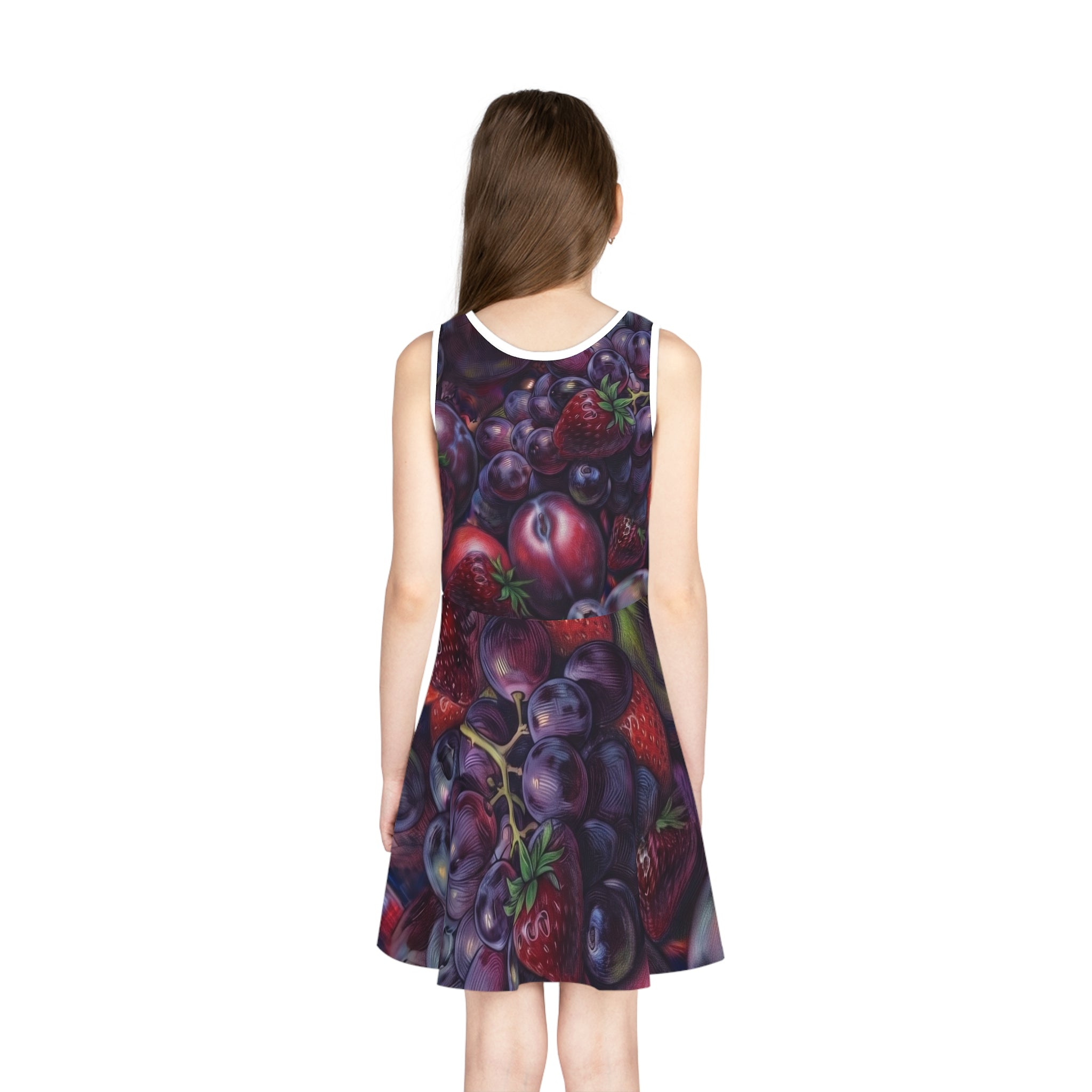 Girls' Berry Patch Sundress — Fruit Print Sleeveless Dress for Kids -"No More Stolen Sisters!" Collection