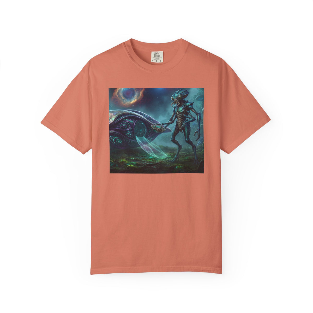 Alien Encounter T-Shirt — Cosmic Sci‑Fi Art Tee