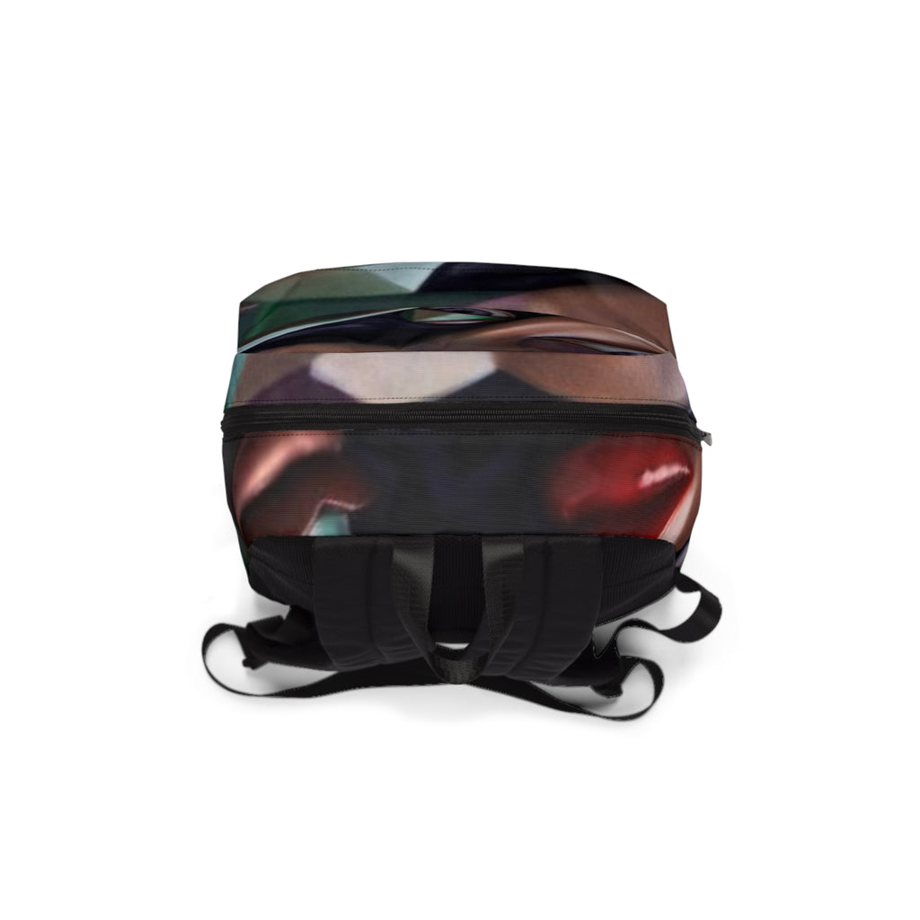 Abstract Faces Backpack — School & Travel Bag "No More Stolen Sisters!" Collection