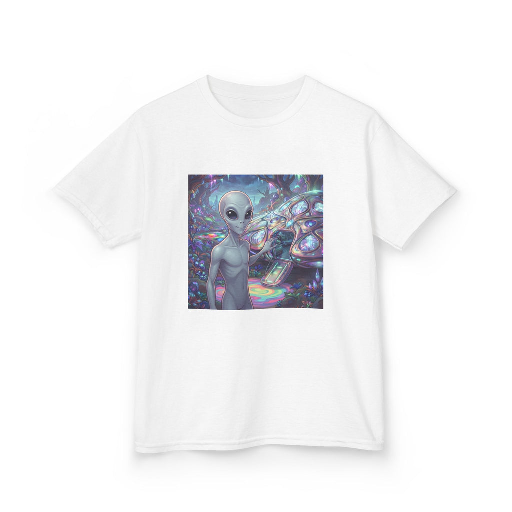 Kids Alien Space Tee — Cute Cosmic Extraterrestrial Graphic Shirt