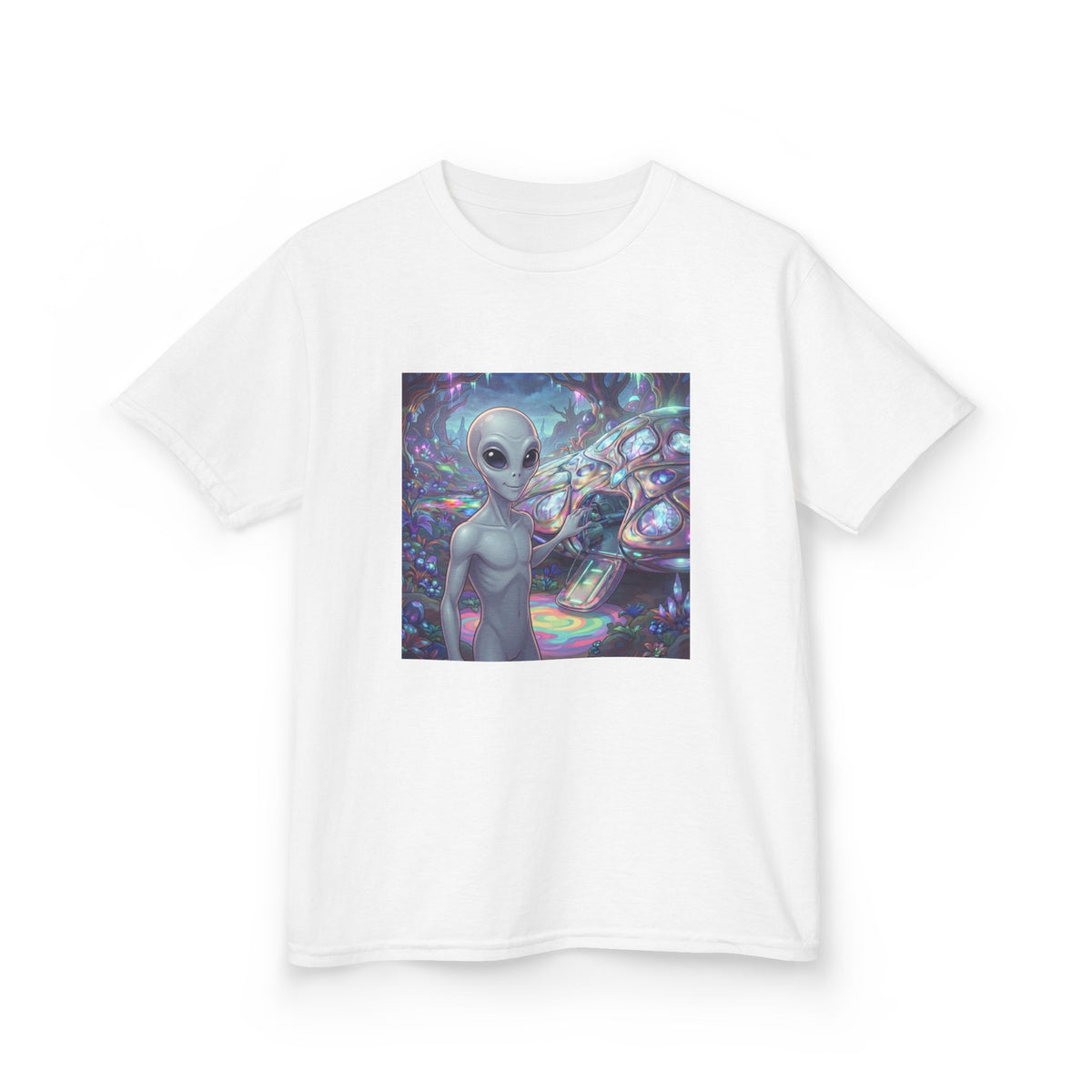 Kids Alien Space Tee — Cute Cosmic Extraterrestrial Graphic Shirt