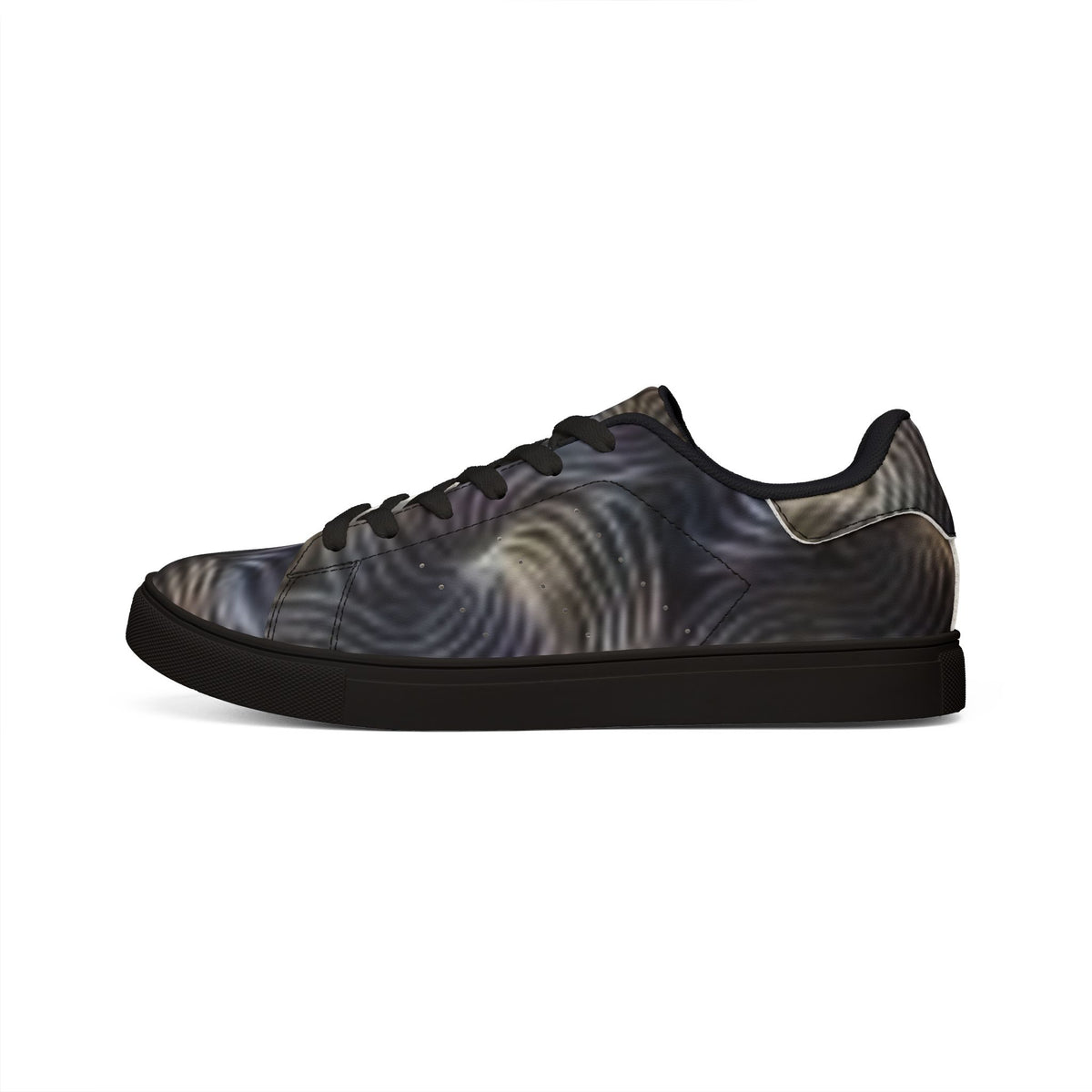 Low-Top Sneakers — Men's Swirl Leather Casual Shoes
