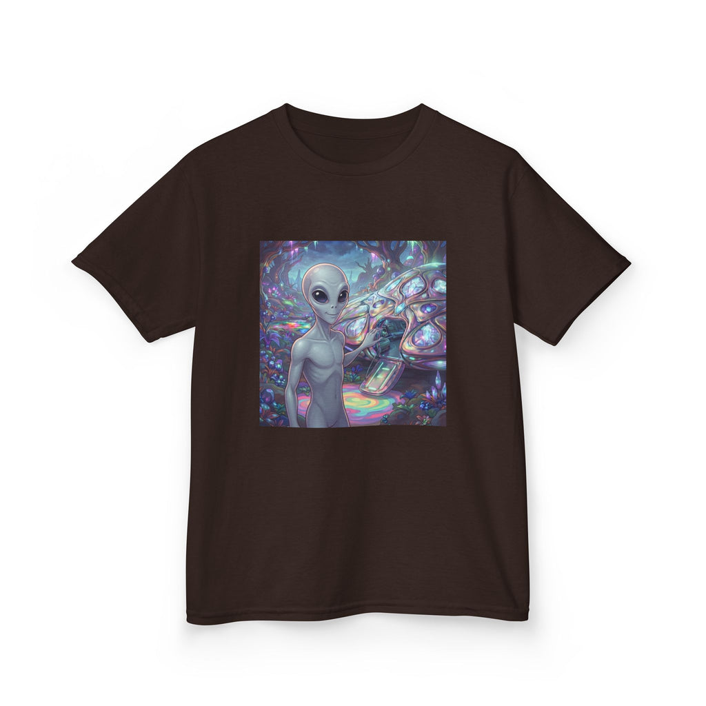 Kids Alien Space Tee — Cute Cosmic Extraterrestrial Graphic Shirt