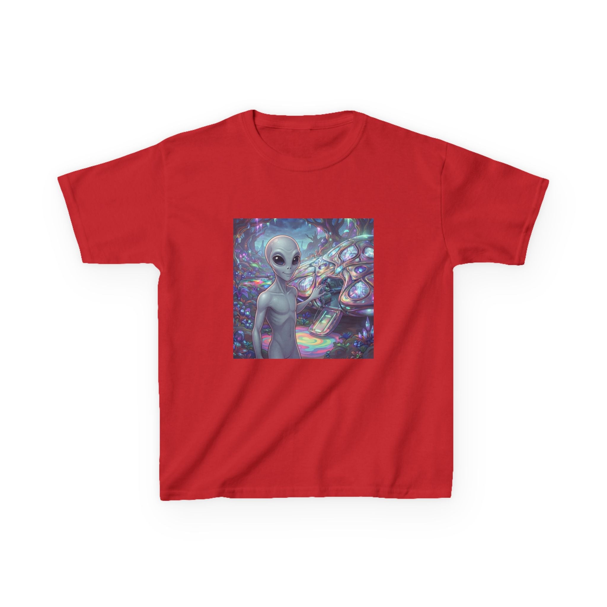 Kids Alien Space Tee — Cute Cosmic Extraterrestrial Graphic Shirt