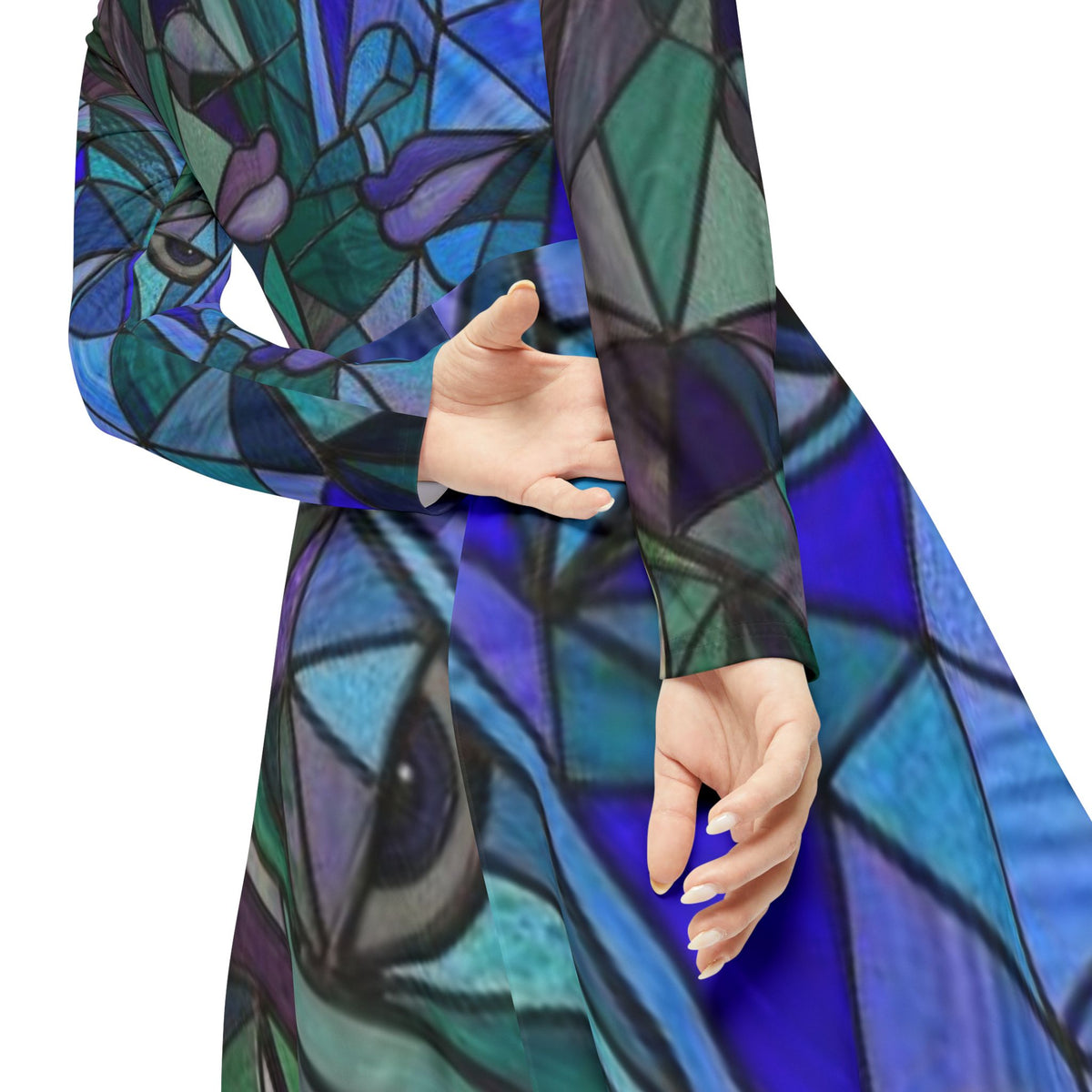 Abstract Long Sleeve Work Dress | No More Stolen Sisters Series #mmiwg