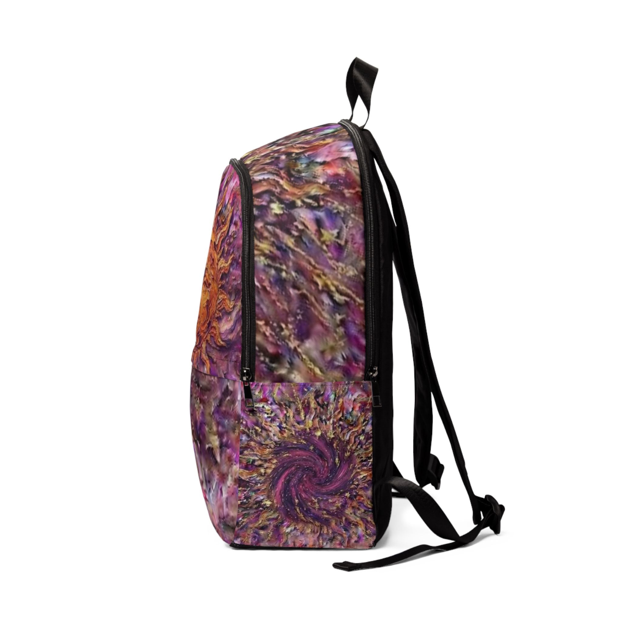 Sunburst Art Backpack — Bohemian Celestial Sun "No More Stolen Sisters!" #mmiwg Collection